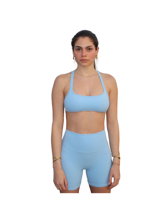 TCC Blue Lexi Crop Shirt